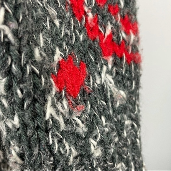 Susann D Red Gray Paisley Knit Sweater Dress Vintage Size Small Wool Blend - Picture 8 of 8